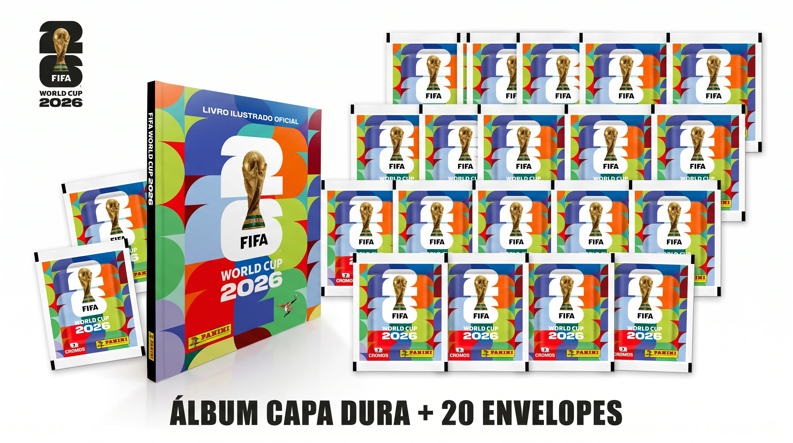 Kit Iniciante — 1 álbum e 20 pacotes do kit